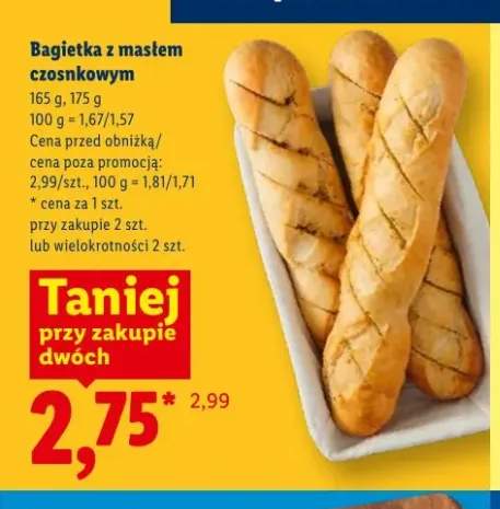 Bagietka z masłem czosnkowym