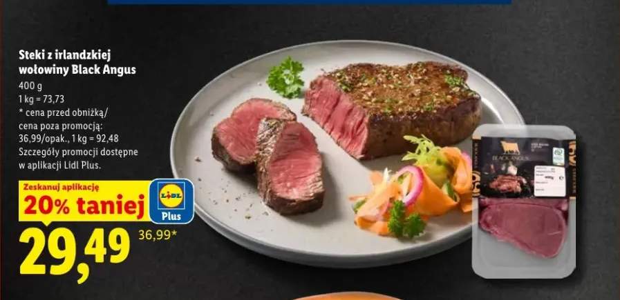 Steki z irlandzkiej wołowiny Black Angus