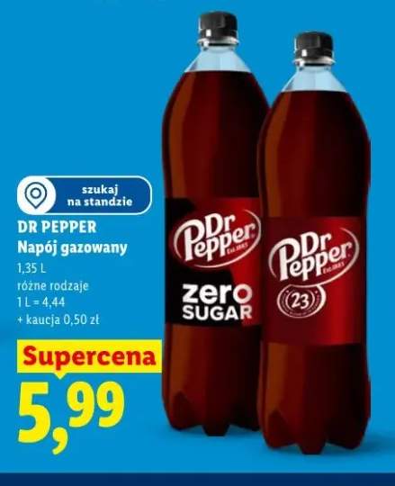 Napój gazowany Dr Pepper Zero Sugar