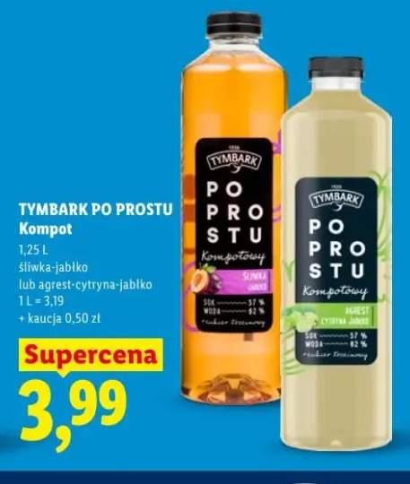 Kompot Tymbark Po Prostu agrest-cytryna-jabłko