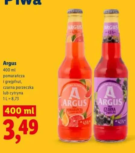 Piwo Argus cytryna