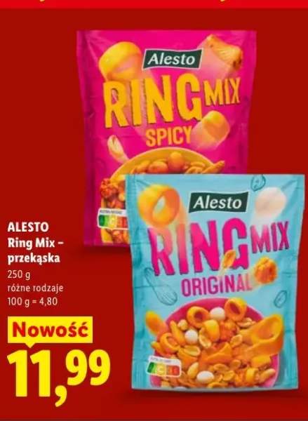 Przekąska Ring Mix Spicy Alesto