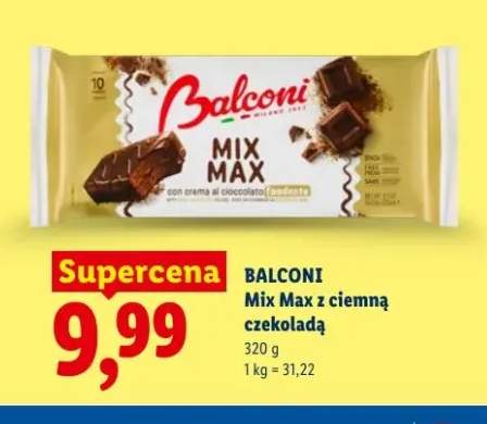 Ciastka Mix Max z ciemną czekoladą Balconi