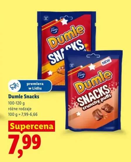 Przekąska czekoladowa Dumle Snacks crunchy puffs