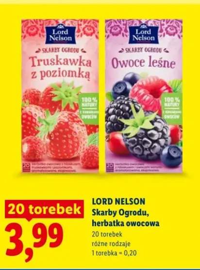 Herbatka owocowa Lord Nelson Skarby Ogrodu Owoce leśne