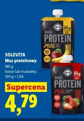 Mus proteinowy truskawka Solevita