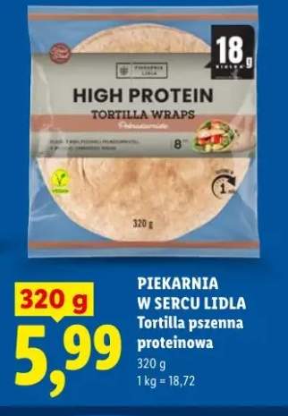 Tortilla pszenna proteinowa Piekarnia w sercu Lidla