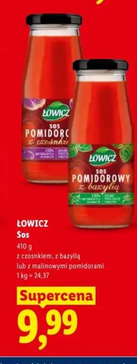 Sos z malinowymi pomidorami Łowicz