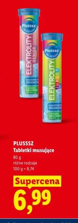 Tabletki musujące Elektrolity Senior Plusssz