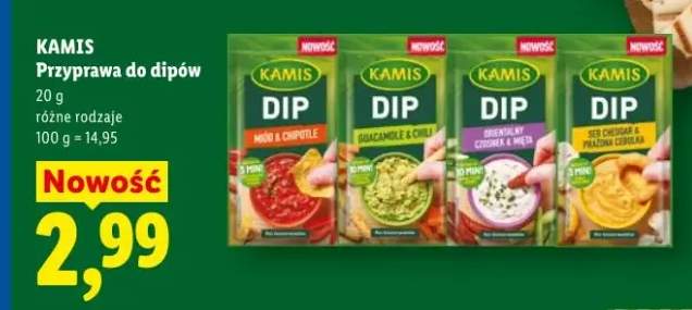 Przyprawa do dipów Ser Cheddar & Prażona Cebulka Kamis