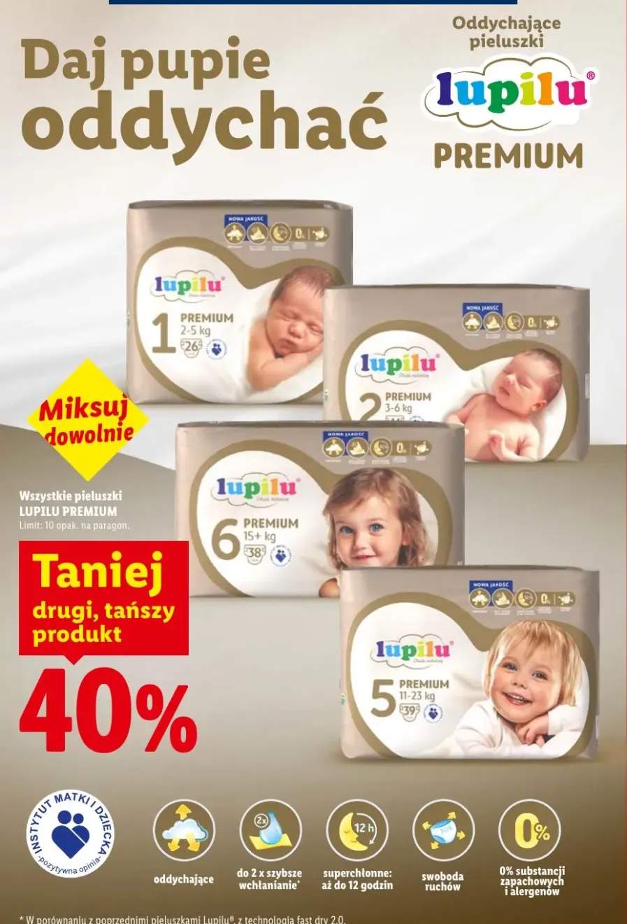 Pieluszki Lupilu Premium 1 2-5kg
