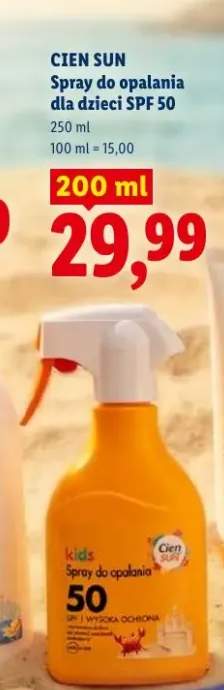 Spray do opalania dla dzieci SPF 50 Cien Sun