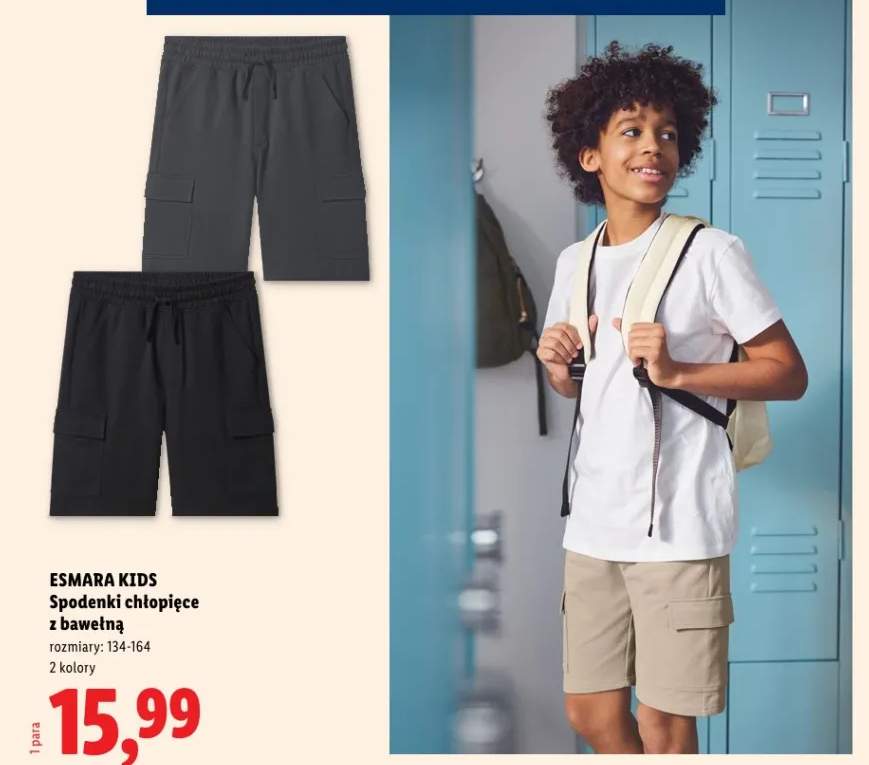 Spodenki chłopięce z bawełną ESMARA KIDS
