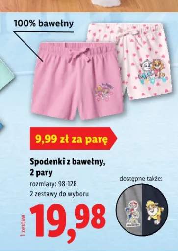 Spodenki z bawełny