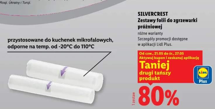 Zestawy folii do zgrzewarki próżniowej SILVERCREST