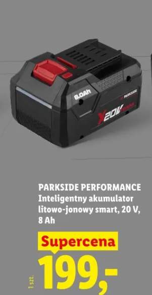 Inteligentny akumulator litowo-jonowy smart PARKSIDE PERFORMANCE 20V 8Ah