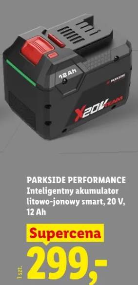 Inteligentny akumulator litowo-jonowy smart PARKSIDE PERFORMANCE 20V 12Ah