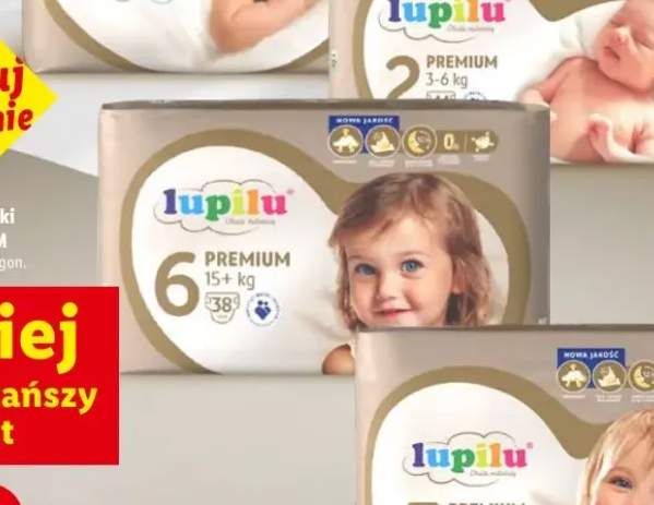 Pieluszki Lupilu Premium 6 15+kg