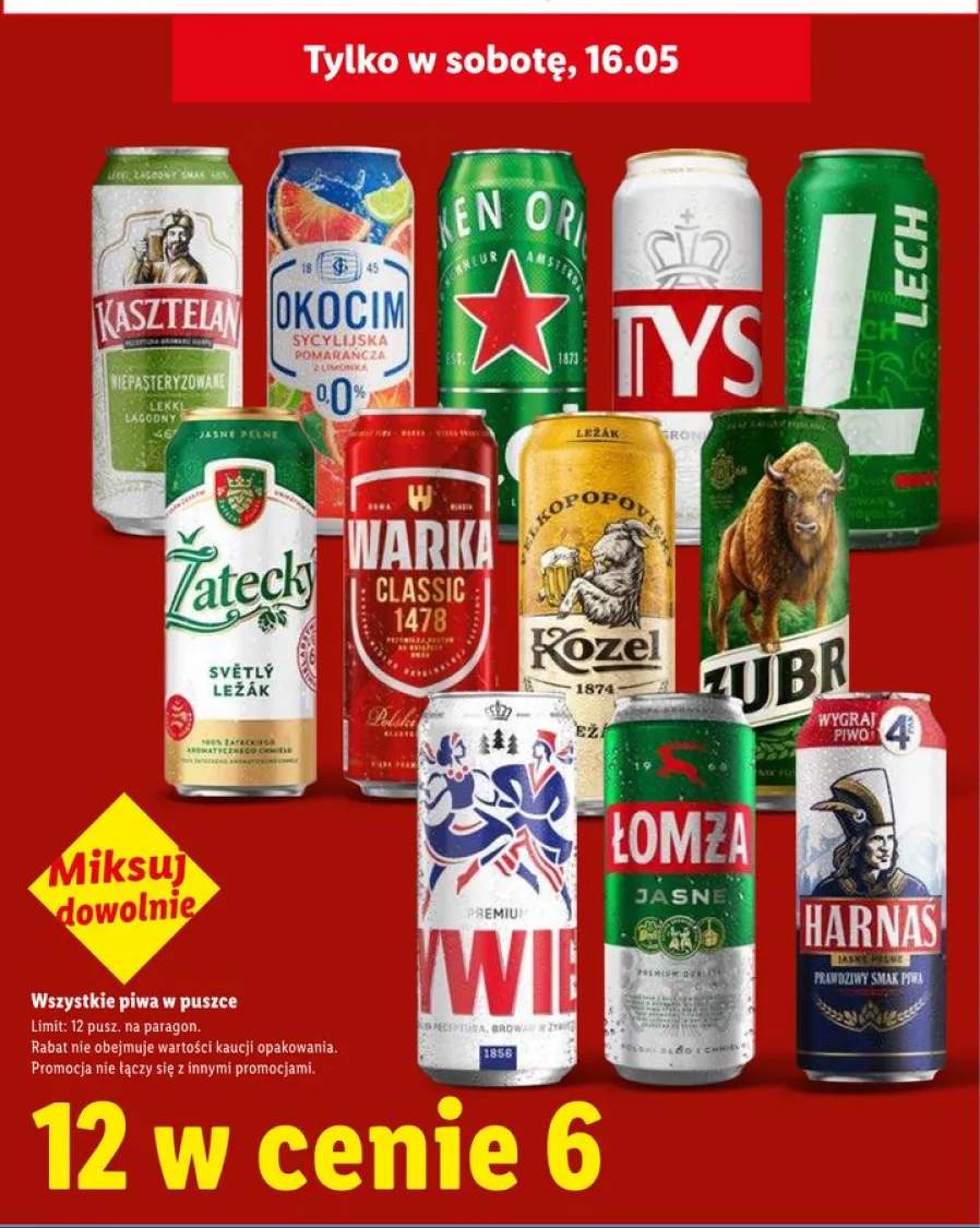 Piwo Łomża Jasne
