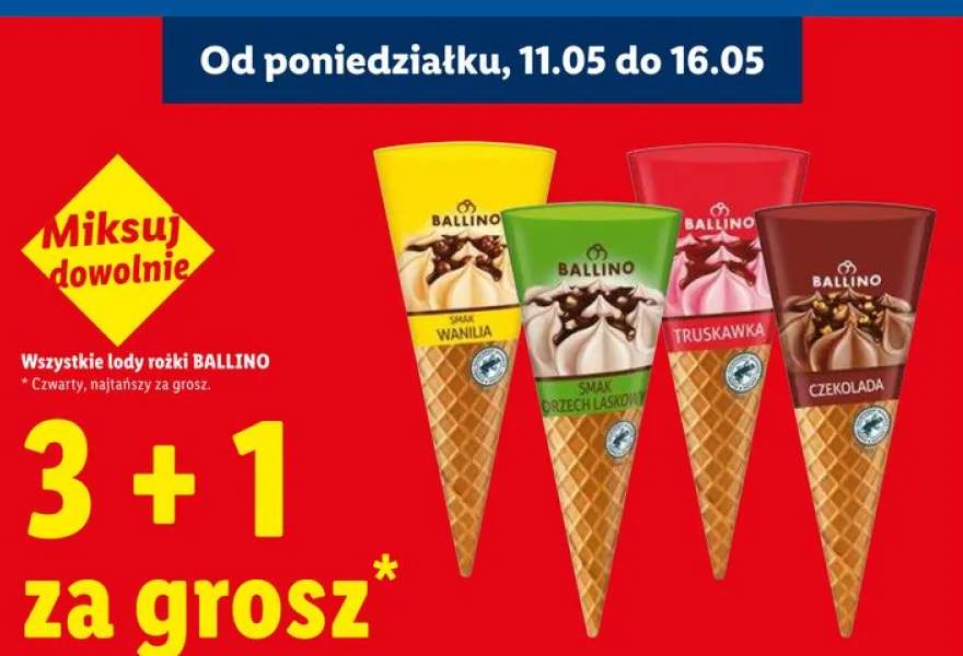 Lody rożek czekolada Ballino
