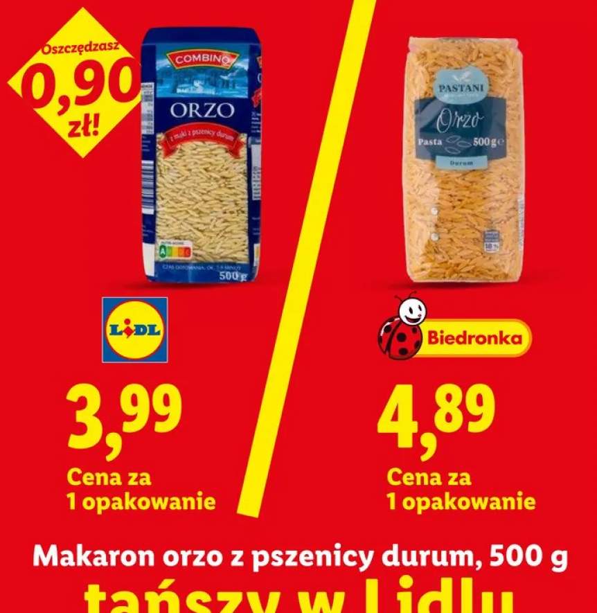 Makaron orzo z pszenicy durum Combino