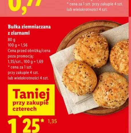 Bułka ziemniaczana z ziarnami