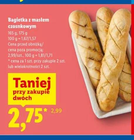 Bagietka z masłem czosnkowym