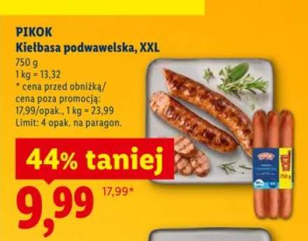 Kiełbasa podwawelska XXL PIKOK