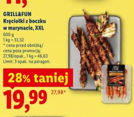 Kręciołki z boczku w marynacie XXL GRILL&FUN