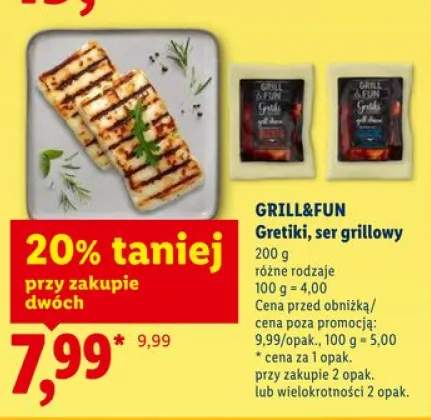Gretiki ser grillowy GRILL&FUN