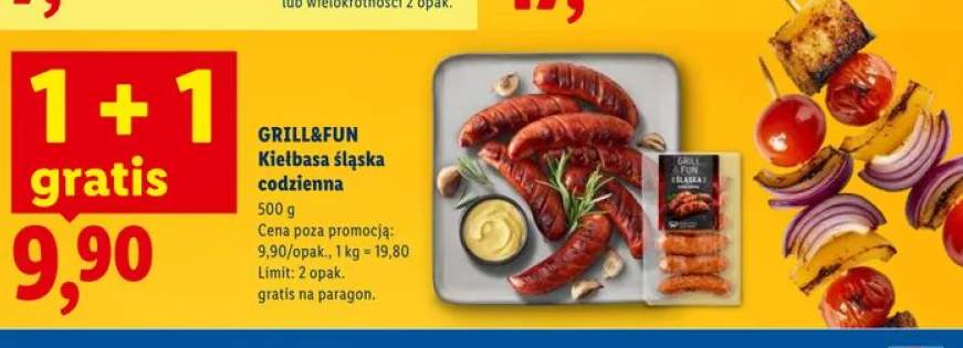 Kiełbasa śląska codzienna GRILL&FUN