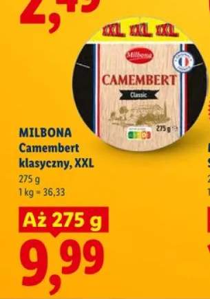 Ser Camembert klasyczny Milbona XXL