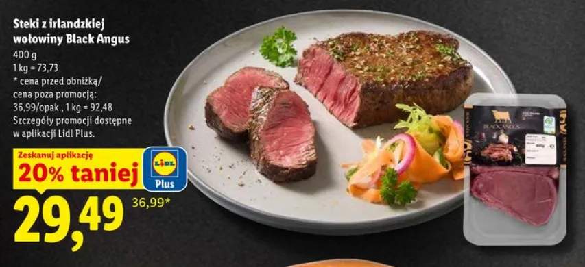 Steki z irlandzkiej wołowiny Black Angus