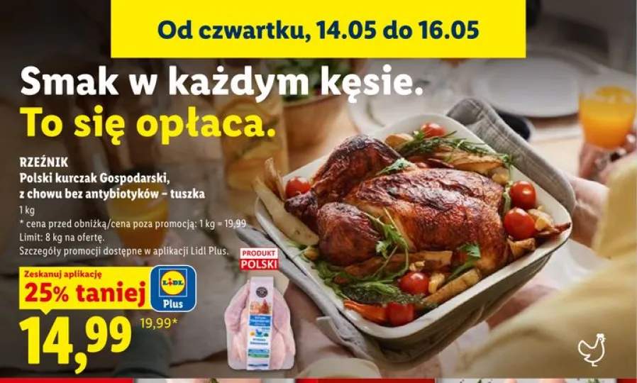 Polski kurczak Gospodarski z chowu bez antybiotyków tuszka Rzeźnik