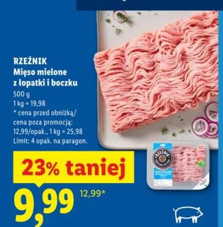 Mięso mielone z łopatki i boczku Rzeźnik
