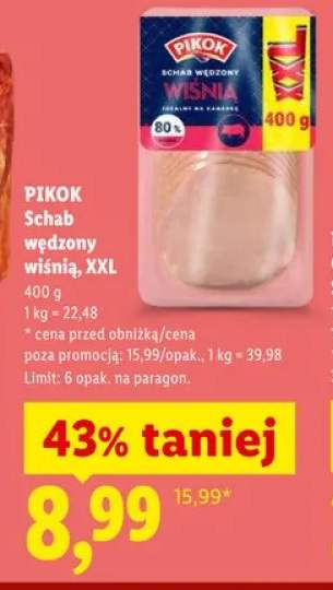 Schab wędzony wiśnią PIKOK XXL