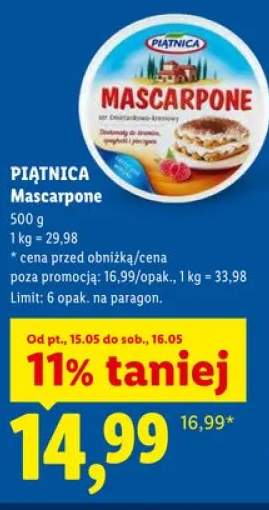 Mascarpone PIĄTNICA
