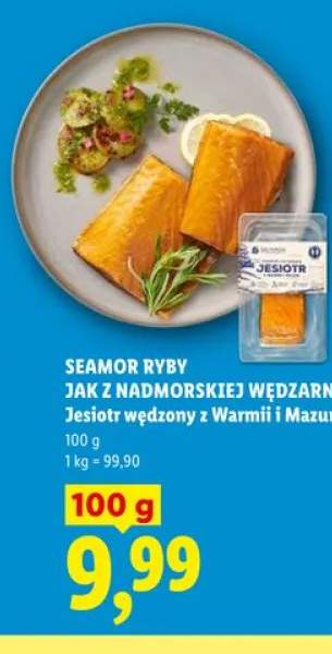 Jesiotr wędzony z Warmii i Mazur Seamor