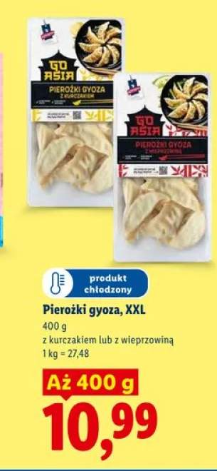 Pierożki gyoza XXL z wieprzowiną Go Asia