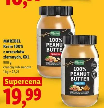 Krem 100% z orzeszków ziemnych MARIBEL XXL