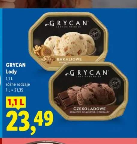 Lody czekoladowe Grycan
