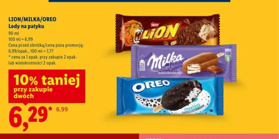 Lody na patyku Oreo