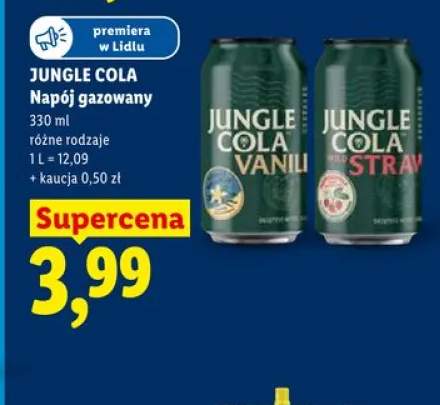 Napój gazowany Jungle Cola Vanilla