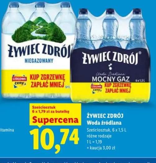 Woda źródlana Żywiec Zdrój 6-pak