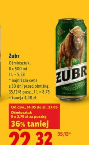 Piwo Żubr 8-pak 500ml