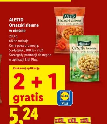 Orzeszki ziemne w cieście Alesto