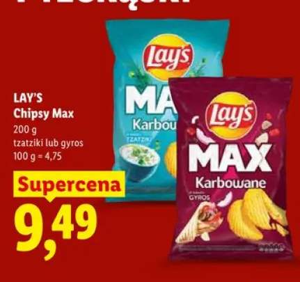 Chipsy Max Lay's tzatziki