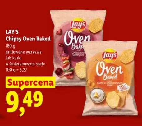 Chipsy Oven Baked Lay's kurki w śmietanowym sosie