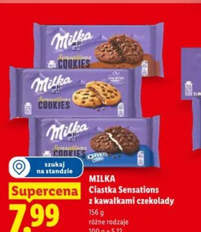 Ciastka Milka Sensations z kawałkami czekolady Oreo
