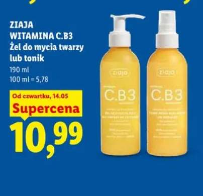 Żel do mycia twarzy ZIAJA WITAMINA C.B3